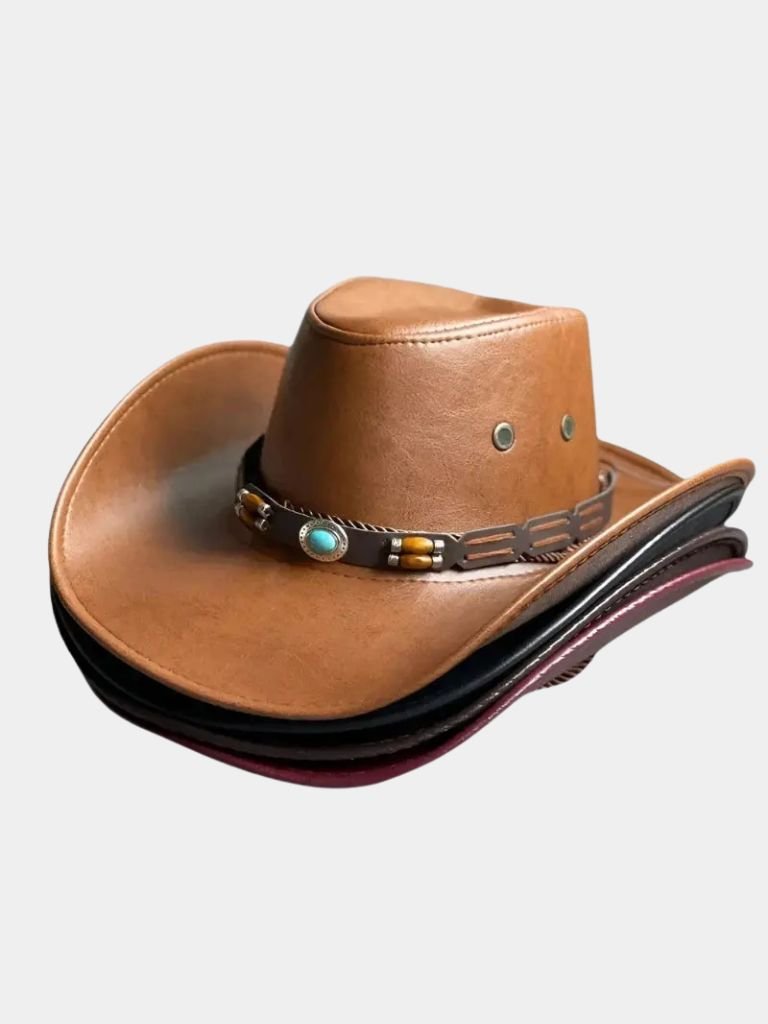 Western Cowboy Leather Hat for Men