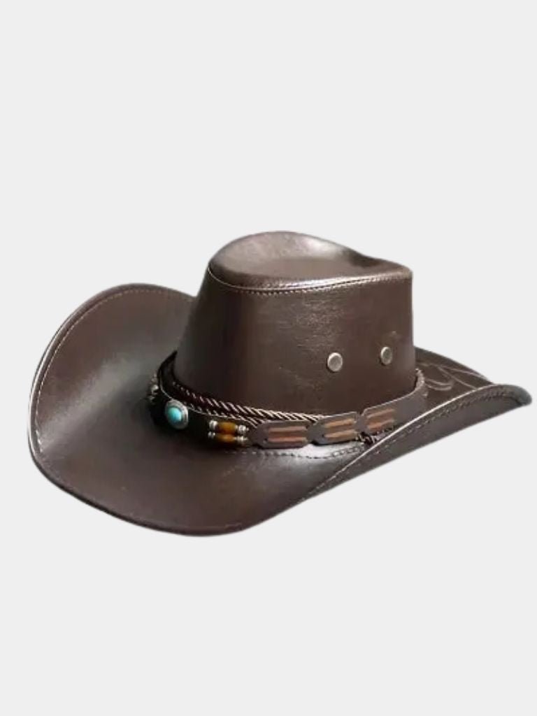 Western Cowboy Leather Hat for Men