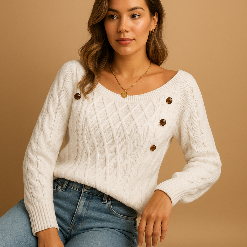 Elegant knit sweater for women | Kaiya
