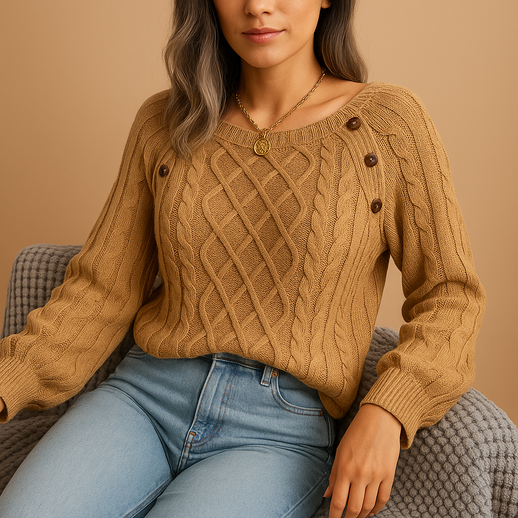 Elegant knit sweater for women | Kaiya