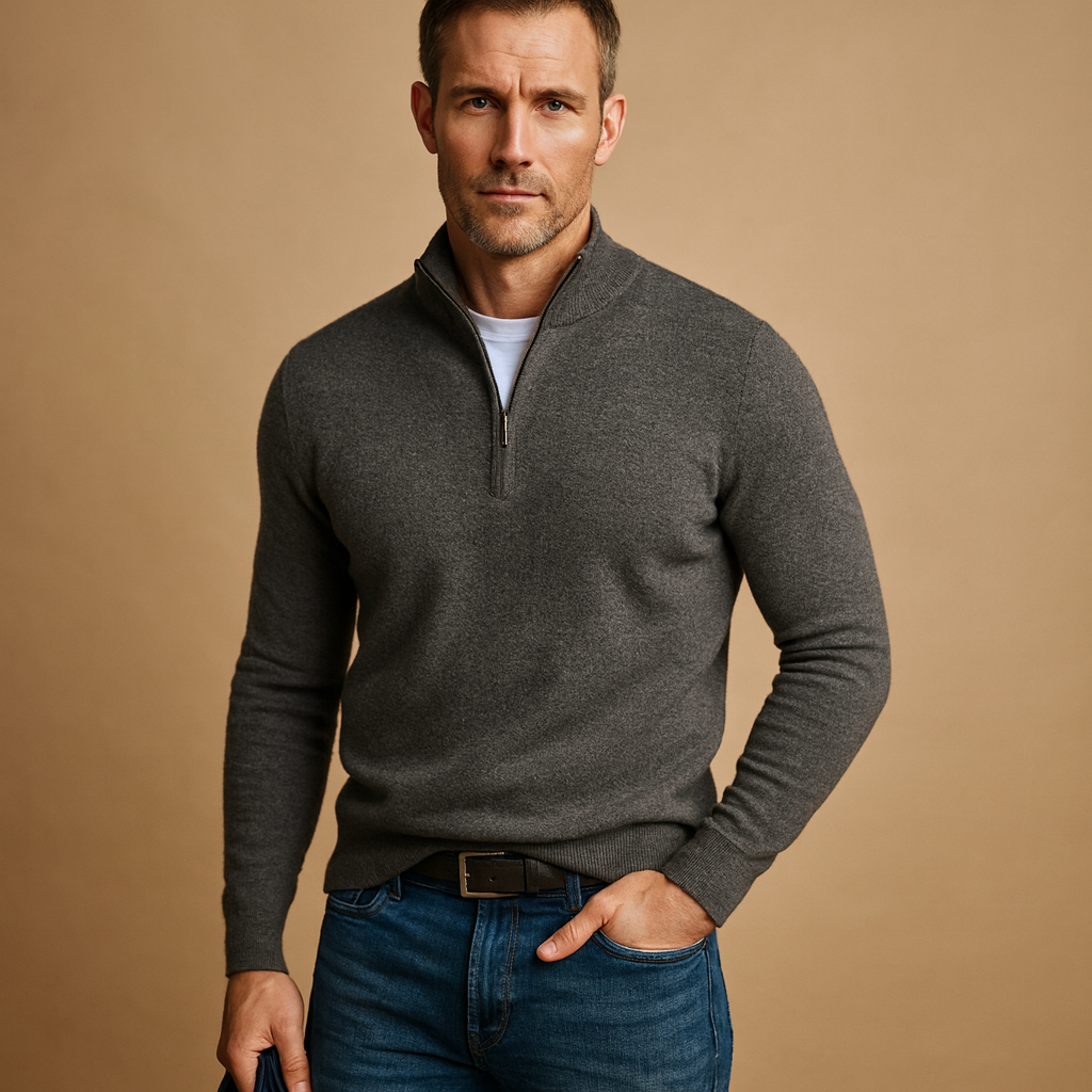 Zip-up cardigan for men | Ethan